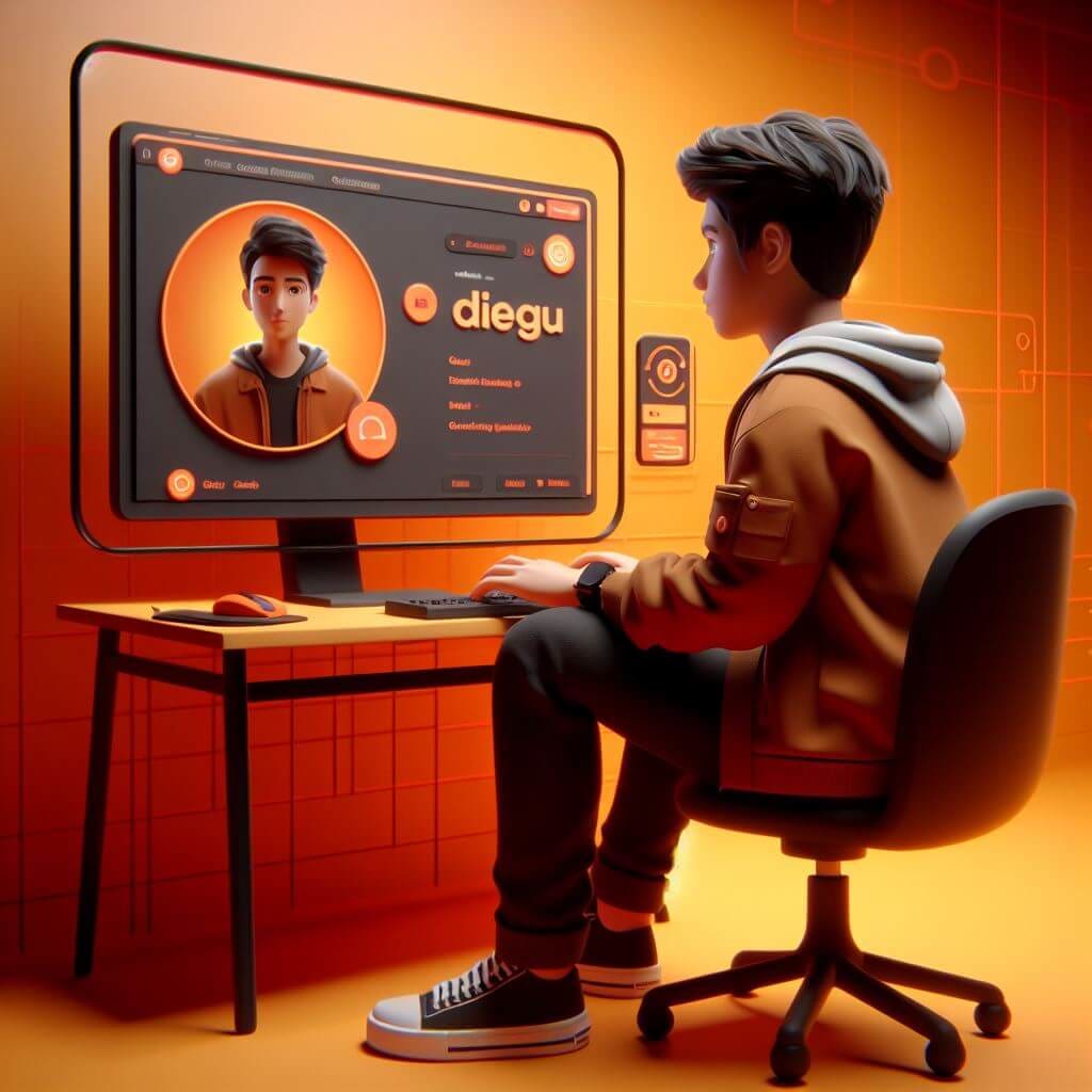 Imagen Ilustrada de mi Sentado