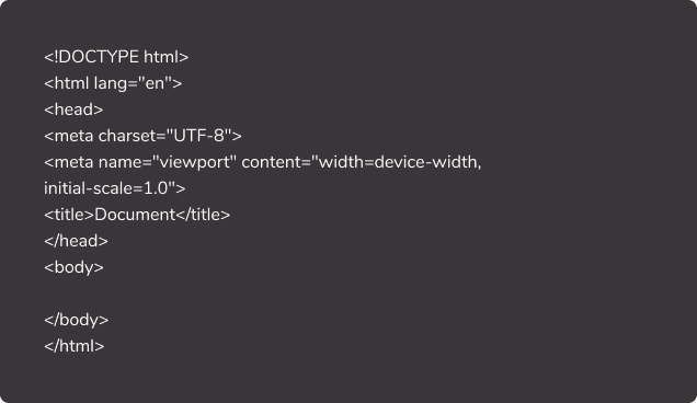 Estructura de etiquetas que representa al Document Object Mode