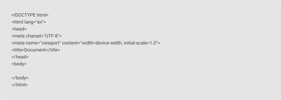 Estructura de etiquetas que representa al Document Object Mode